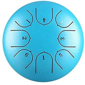 Steel Tongue Drum – Yoga Meditatie Relax 8 Notes 6 Inch Percussion Instrument – Handpan Drum Met Tas, Muziekboek…