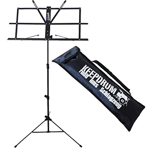keepdrum mus2 BK Note staender Pupitre pour partitions Noir kindgerechter Construction keepdrum Sac et poignée - Les Beatles, Paul McCartney, John Lennon, RIngo Starr, George Harrison keepdrum mus2 BK Note staender Pupitre pour partitions Noir kindgerechter Construction keepdrum Sac et poignée