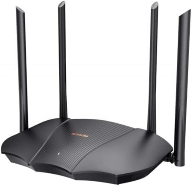 Tenda RX9 Pro Wi-Fi 6 Router Wi-Fi (AX3000 Dual-Band 5GHz: 2402 Mbit/s + 2,4 GHz: 574 Mbit/s, 3 x porty Gigabit-LAN, OFDMA, WPA3, BSS-Coloring, tryb oszczędzania energii TWT), czarny