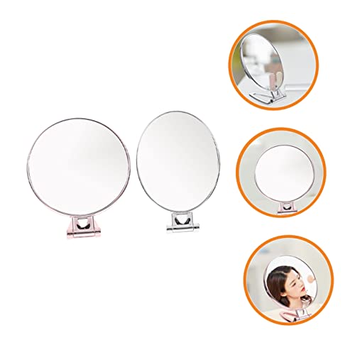 Outanaya 2pcs espejo cosmético portátil doble cara miniatura 5