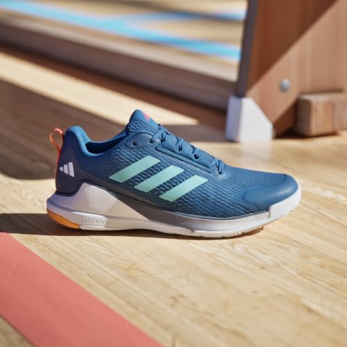 adidas Men's Novaflight 2 Indoor, Dusky Petrol/Flash Aqua/Black, 7 by adidas - Used condition - Image 3