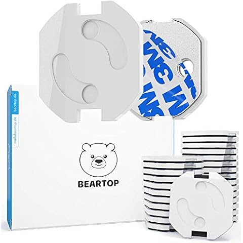 Steckdosen Kindersicherung von BEARTOP | TÜV Rheinland schadstoffgeprüft** | neue extra Sicherung (2022) | Steckdosenschutz für Babys und Kinder | Steckdosensicherung Baby | Zufriedenheitsgarantie* Cover