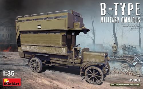 Mini Art 39001 WWI Omnibus B-Type 1:35 | Maquette Haute Précision pour Éviter les Ajustements