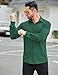 COOFANDY Men Long Sleeve Dress Shirt Wrinkle Free Button Up Shirts Business Formal Shirts Green