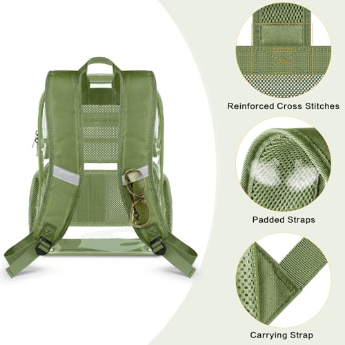 Image of PAMANO Clear Backpack Heavy Duty Transparent See Through Bag for College Work Travel Security