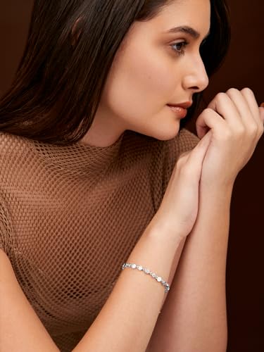 Image of MINUTIAE Adjustable Stylish Dazzling Party Bling Stackable Bracelet for Women