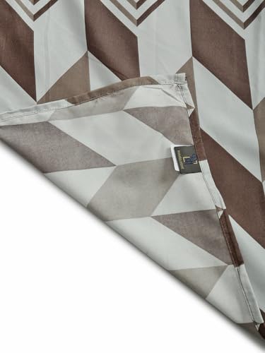 Image of ROSARAHOME 180 TC Microfiber Flat Queen Size Double Bed Bedsheet with 2 Pillow Cover| Bedsheet:240cmx225cm Pillow Covers:45cmx70cm,Abstract Light Brown