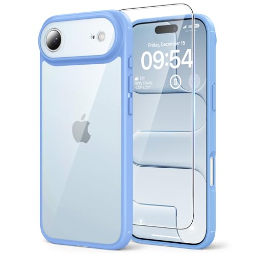 Image of TAURI for iPhone Air Case, with Screen Protector, Star Blue | Full Camera Protection, Anti-Yellowing Military-Grade Protection Shockproof Slim Phone Case for iPhone 17 Air
