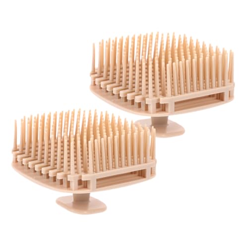 FOMIYES 2Pcs Shower Scalp Scrubber Hair Exfoliator and Massage Brush for Deep Cleaning and Relaxation Comfortable Grip Scalp Massager for Home and Travel Use