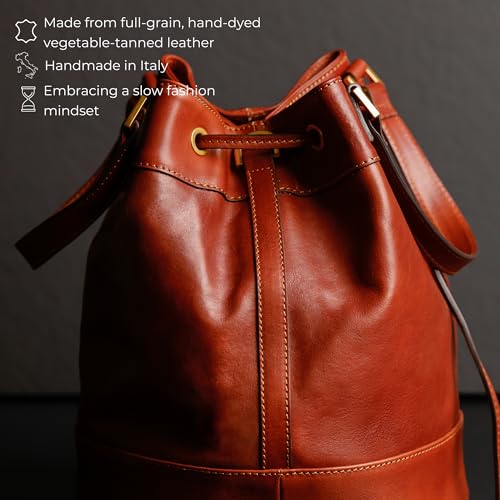 Bolso tote de cuero genuino para mujer miniatura 4