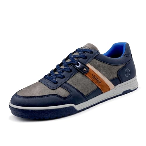 Basket homme cuir vintage pour marcher en ville sans douleur