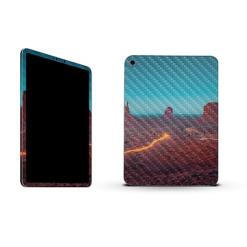 Image of MightySkins Carbon Fiber Skin Compatible with Apple iPad 10.9 inch 10th Gen (2022) Full Wrap Kit - Monument Valley | Protective, Durable Textured Carbon Fiber Finish | Easy to Apply | Made in The USA