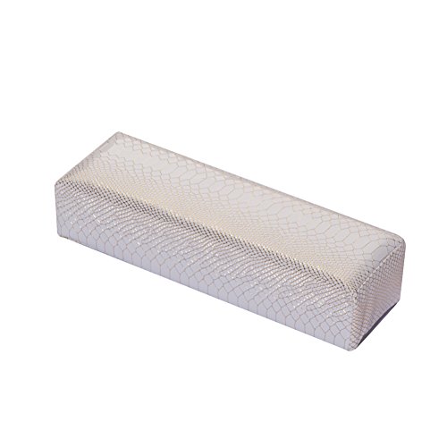 balloonbobo Nail Art Snake Skin Soft Hand Cushion Pillow and Pad Arm Rest Cushion Salon Manicure Tool White Hand Pillow