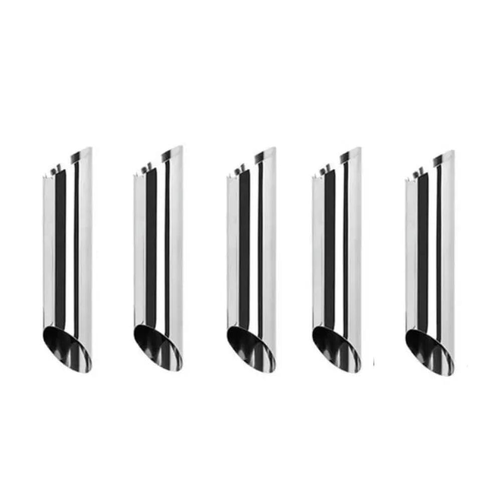 FZBANG 5/10Pcs Cream Horn Molds Stainless Steel Cone Tubular Shaped Mold Baking Cones Horn Pastry Roll Kitchen Cookie Dessert Tool