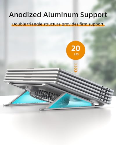 Soporte portátil para laptop con ventilador y trípode magnético miniatura 3