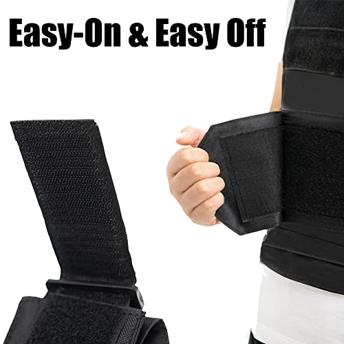 Adjcf Lightweight Tactical Vest With 2 Eva Foam Inserts - 800D Oxford Fabric, Adjustable Straps For Airsoft, Paintball, Cosplay #TOP4