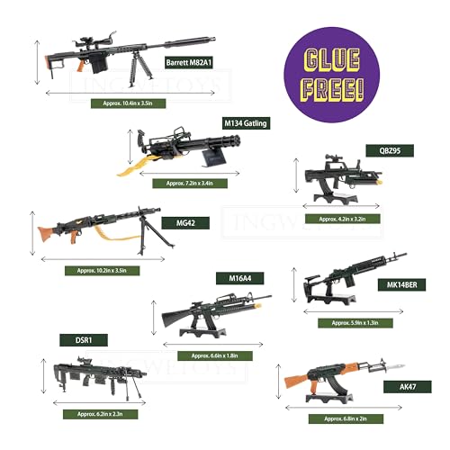 Modelos de juguetes para guerra y figuras de acción 8 piezas miniatura 2