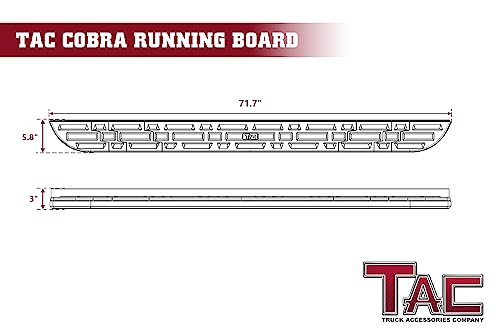 Estribos TAC para Toyota Highlander 2014-2019 aluminio negro miniatura 4