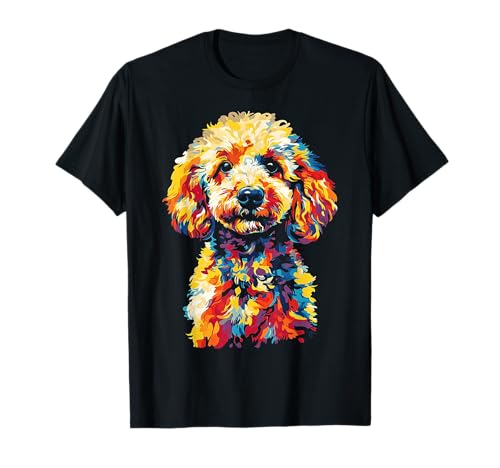 Pudel Hund Grafik Pet Art Pudel T-Shirt