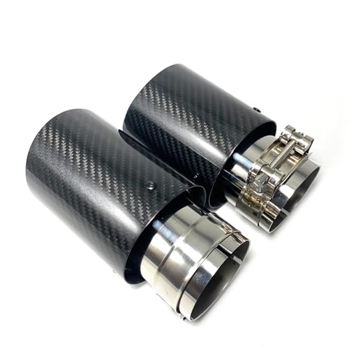 Escape de coche universal con boquilla de acero inoxidable y carbono 7