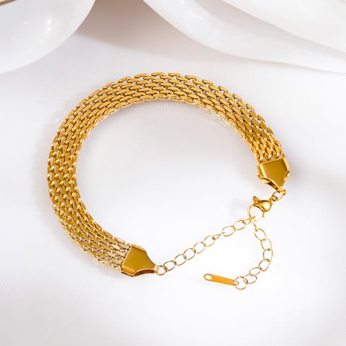 Image of Rubans Demi Fine Stainless Steel Bracelet Waterproof Gift for Women & Girls
