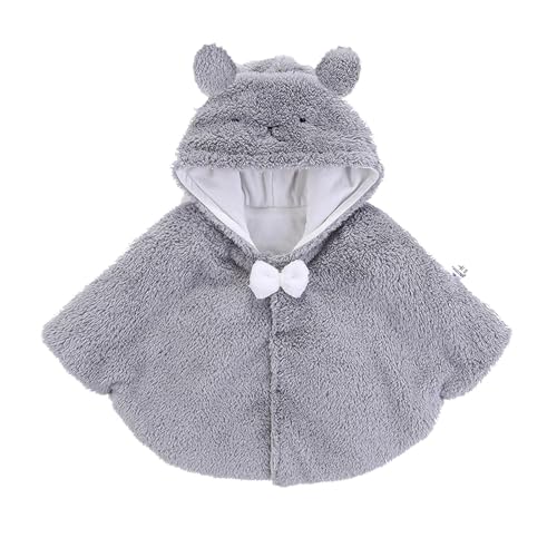sfdgfhyf Infant Baby Cape Windbreaker Spring Winter Outings Coat Girls Cape Boys Grey Bear 5t Jacket Boys