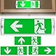 BAIFULAI LED Notleuchte, Notbeleuchtung bis zu 3h Notfall-Modus, Notausgangsleuchte Notbeleuchtung Led mit Akku, mit 4 Piktrogramme Notausgangsschild, Rettungsweg Notausgang Notfall EXIT IP65