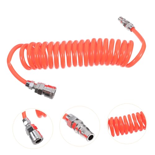 Manguera para compresor de poliuretano flexible de 3m con resorte helicoidal 8