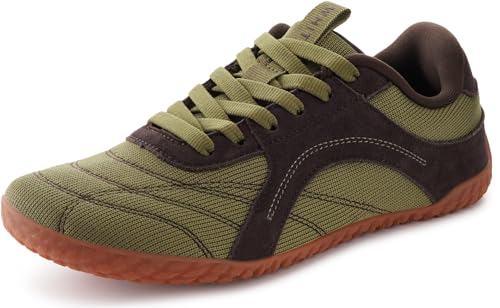 WHITIN Women's Wide Barefoot Sneakers | Retro Track-Inspired Trainer | Zero Drop Lifestyle