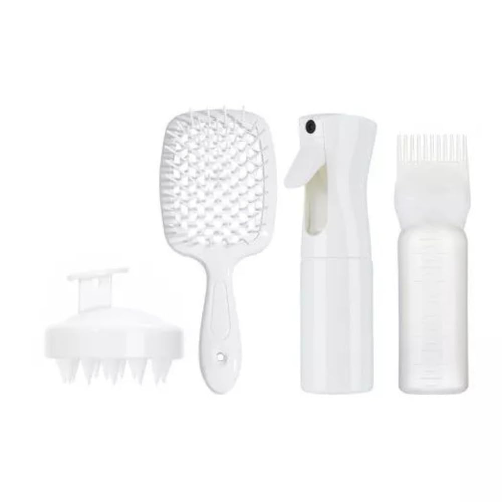 Kit Capilar com Escova Desembaraço, Pente Aplicador Óleo e Tintura, Borrifador e Massageador Limpeza a Seco – 4 Pçs (Branco) em promoção! Veja a oferta e mais achadinhos de Acessórios e Kits 2 Hoje é o melhor dia para comprar Kit Capilar com Escova Desembaraço, Pente Aplicador Óleo e Tintura, Borrifador e Massageador Limpeza a Seco – 4 Pçs (Branco) com aquele preço maroto! Promoção! Aproveite a oferta! 2