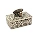 Carillon con Uccellino in Rilievo 3D in Stile Europeo, 10x6x4cm Ornamenti Tavolo Automa Canterino Rilievo, Regali Collezione Uccelli d'Epoca Europei, per Festa Mamma, Natale immagine