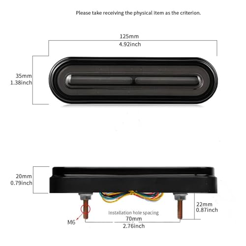 Luces traseras LED intermitentes secuenciales luces de circulación diurna DRL 6