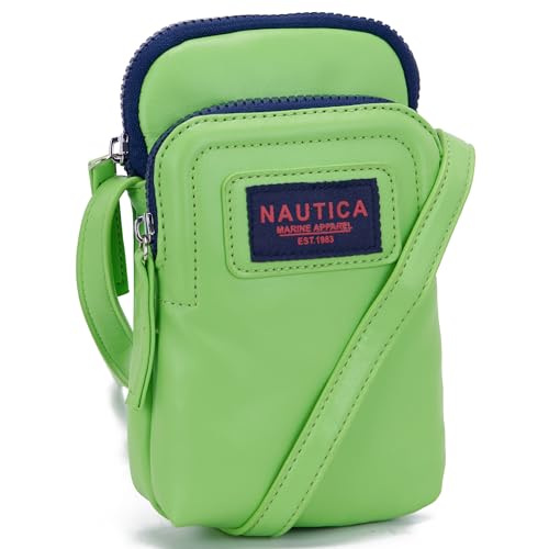 Image of Nautica Catalina Vegan Leather RFID Womens Crossbody Cell Phone Purse Holder Wallet