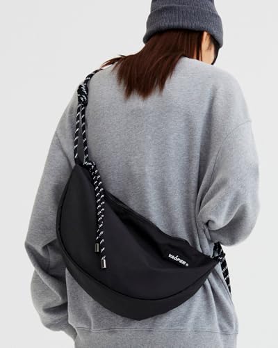 Nylon Crescent Crossbody Bags Shoulder Bag for Women Men Sling Bag with Zipper Adjustable Strap Lightweight Purse everyday2