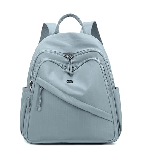 Wafybsre Backpack for Women Small, Mini Nylon Travel Backpack Purse, Shoulder Bag Cute Lightweight Daypack for Ladies (Sky blue)