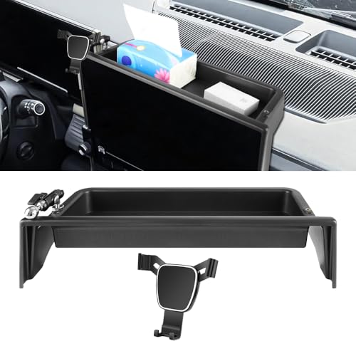LUNQIN Car Phone Holder Center Console Organizer for GMC Hummer EV 2022 2023 2024 2025 2026 Auto Accessories Navigation Bracket Interior Decoration Screen Mobile Cell Phone Mount case