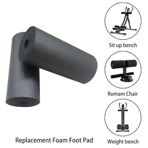 2 unidades de almohadillas de espuma para pies, recambios suaves para rodillos, bancos de pesas, extensión de piernas, equipos de fitness, running, yoga y gimnasio (220 mm) miniatura 5