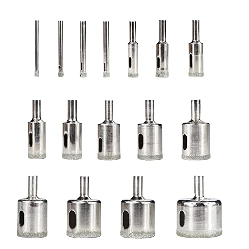 Broca recubierta de diamante 3-60 mm para vidrio azulejo mármol miniatura 1