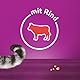 WHISKAS Knuspertaschen Katzensnacks mit Rind 6 x 60g – Leckere Rind-Snacks für Katzen