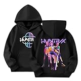 Sweats à Capuche Kpop Demons Hunters Merch pour Fille Imprimés K-Pop Demon Hunter Huntri...