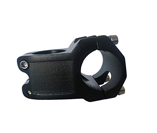 DEERU Bike Stem 31.8 × 40mm 7 Degree Mountain Bike Stem Bicycle Handlebar Stem Suitable for BMX MTB Road Bike (Aluminum Alloy) (Black)