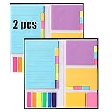 【Einfach zu bedienen】：Die Notiz ist klebrig, verwendet Klebstoff auf Wasserbasis (nicht auf Chemiebasis), ist ungiftig und kann wiederverwendet werden. Die spezielle Bindung ermöglicht es Ihnen, während der Organisation auf die gewünschte Farbe zu wechseln und sie abzunehmen ohne das Papier oder die Seite zu zerreißen.