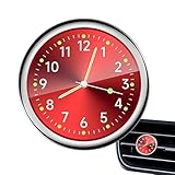 Horloges de voiture pour Dash,Horloge de voiture analogique lumineuse | Petite horloge analogique, horloge à coller pour tableau de bord de, de, collante pour vélo d