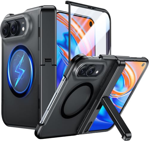 Temdan Magnetic for iPhone Duo Case Ultra Fold with Hidden Stand Black - image 1