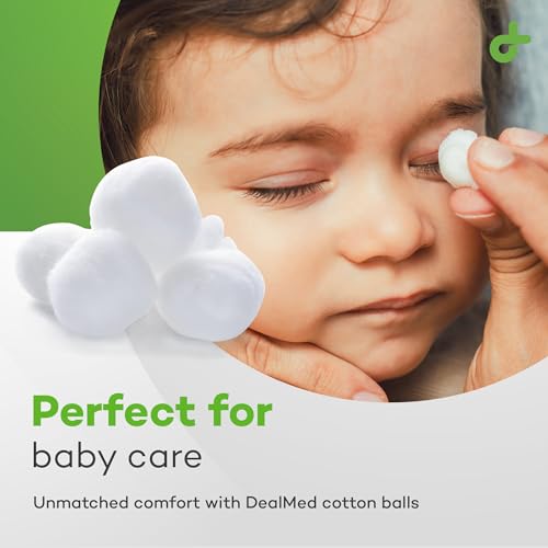 Dealmed Cotton Balls for Face, Makeup & Nail Polish Remover, Medical Uses, & DIY Crafts | Non-Sterile Bulk Pack | Resealable Zip-Locked Bag | 100% Pure Cotton - Soft, Absorbent, Gentle (500 per Bag) - Image 5