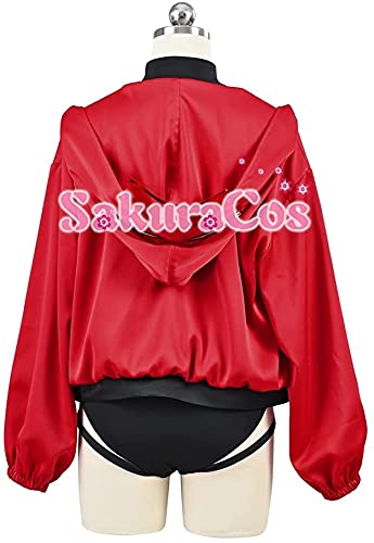 Amazon.co.jp: 漫尚cosplayアークナイツ レッド 水着 軽風 CoralCoast