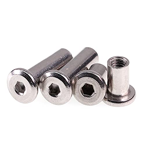 Écrou de blocage hexagonal inversé M6x10 en acier tête plate