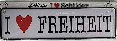 Generisch Schild, I LOVE,Blechschild, 26 x 7cm, NEU (FREIHEIT) Generisch Schild, I LOVE,Blechschild, 26 x 7cm, NEU (FREIHEIT)
