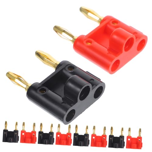 Clips para altavoz de 4 mm TOPBATHY chapados en oro para una conductividad superior