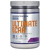 BodyTech Elite Ultimate BCAA Powder, Supports Muscle Protein Synthesis, Nitric Oxide Production, Grape (30 Servings)